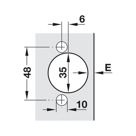 Charniere Salice Silentio 110° Montage Rapide - Ref. 32917630